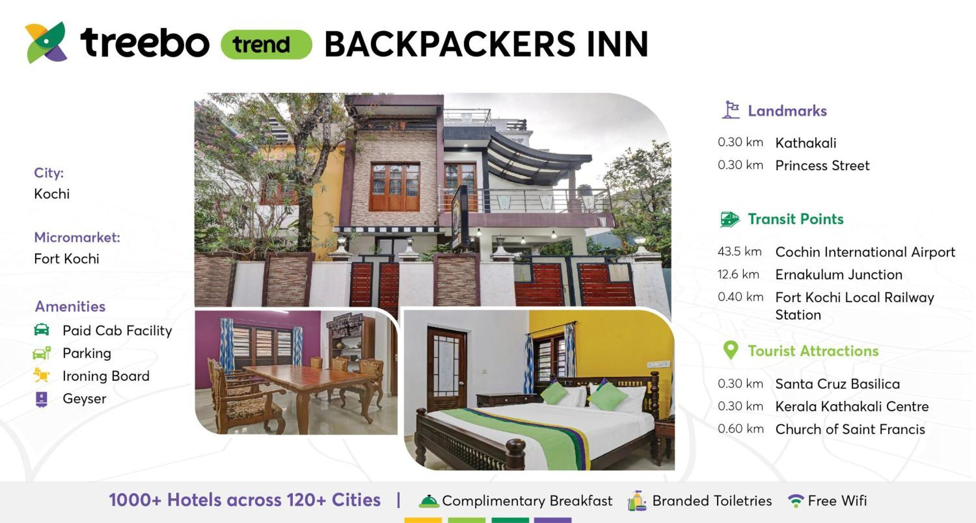 Treebo Backpackers Inn Kochi Extérieur photo